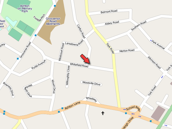 Map of our location in Sale